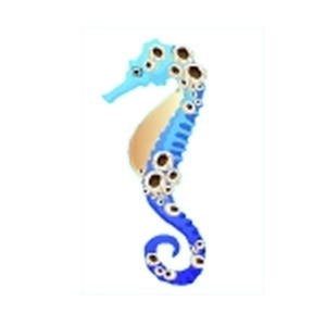 Blue Barnacle Seahorse